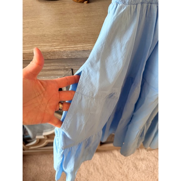 XiRENA Lori Blue Smocked Tiered Sundress Womens Light Blue Size S - Picture 5 of 10